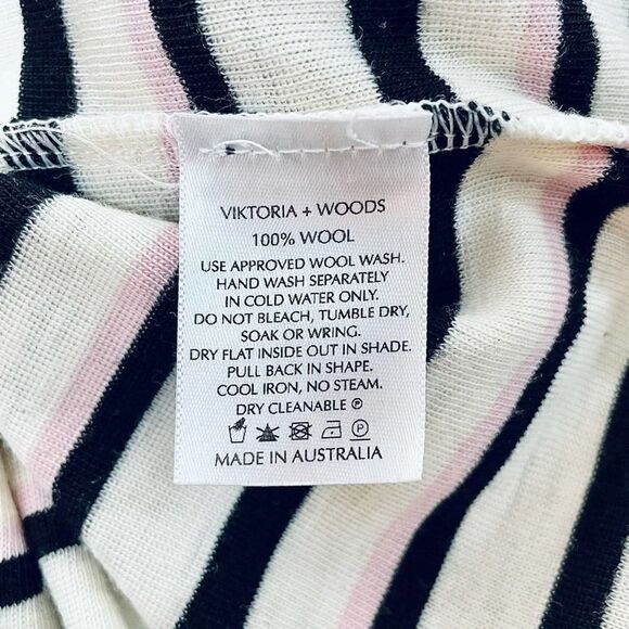 Viktoria & Woods Wool Pullover Short Sleeve Sweater Top - Picture 7 of 8